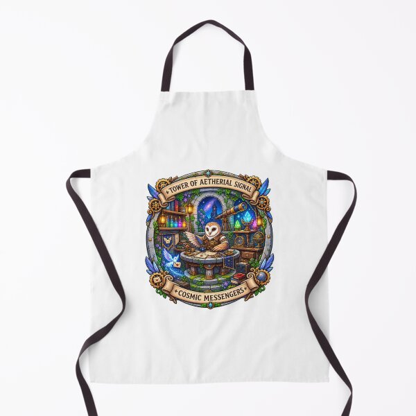 Item preview, Tower of Aetherial Signal | Cosmic Owl Messenger | Enchanted Astronomer Fantasy designed and sold by MrDev.