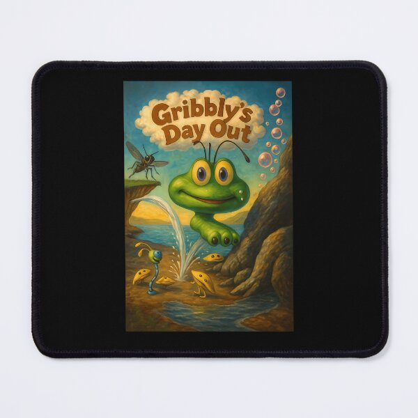 Item preview, Green Alien Creature Bouncing Near Ocean designed and sold by divinenumbers.