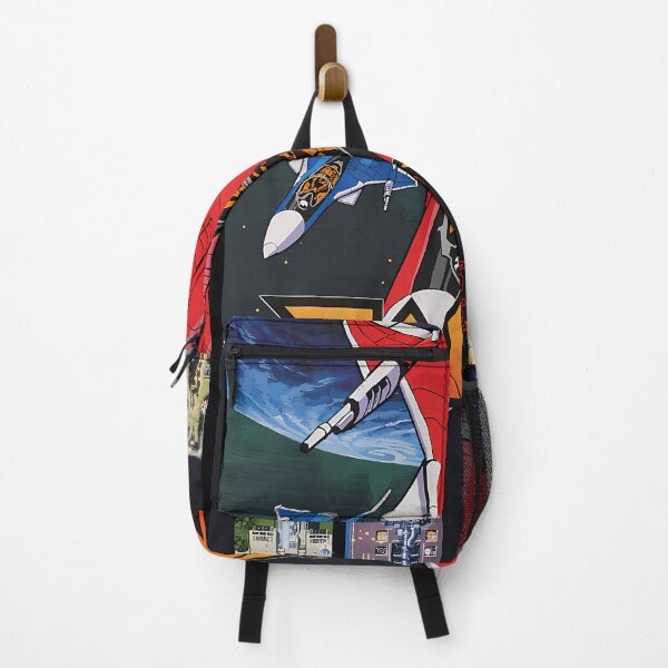 Item preview, Futuristic Red Fighter Jet Flying In Outer Space designed and sold by divinenumbers.