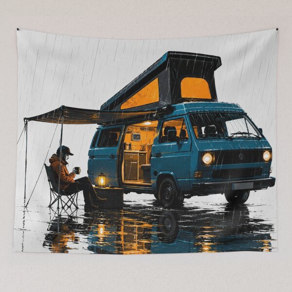 Item preview, Rainy Van Camping Adventure designed and sold by optimusprime39.