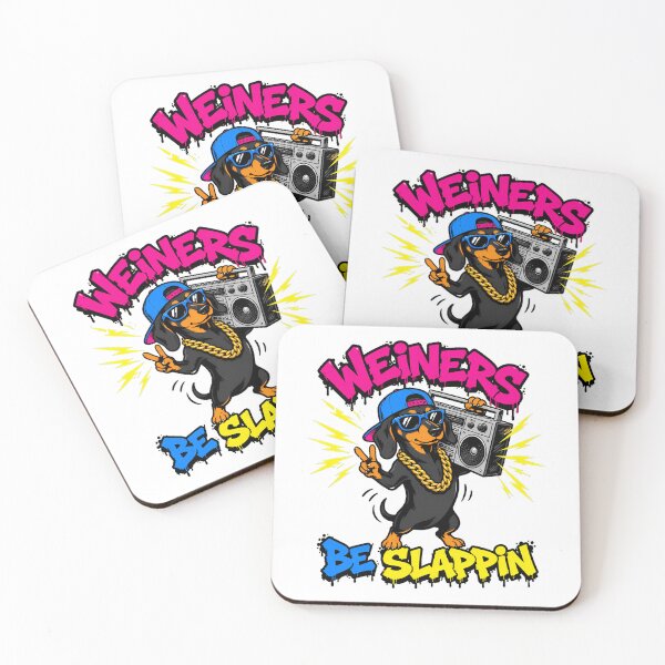 Item preview, Dachshund Weiners Be Slappin 90s Hip Hop designed and sold by chattsuede.