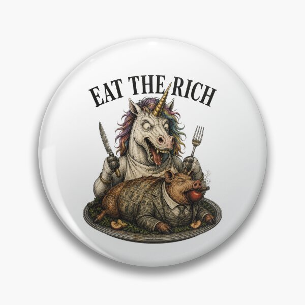 Item preview, Eat The Rich - Unicorn Edition designed and sold by DFerraz.