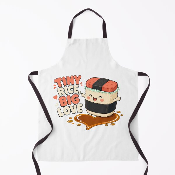 Item preview, Tiny Rice Big Love Musubi Cartoon Hawaiian Food Pun designed and sold by chattsuede.