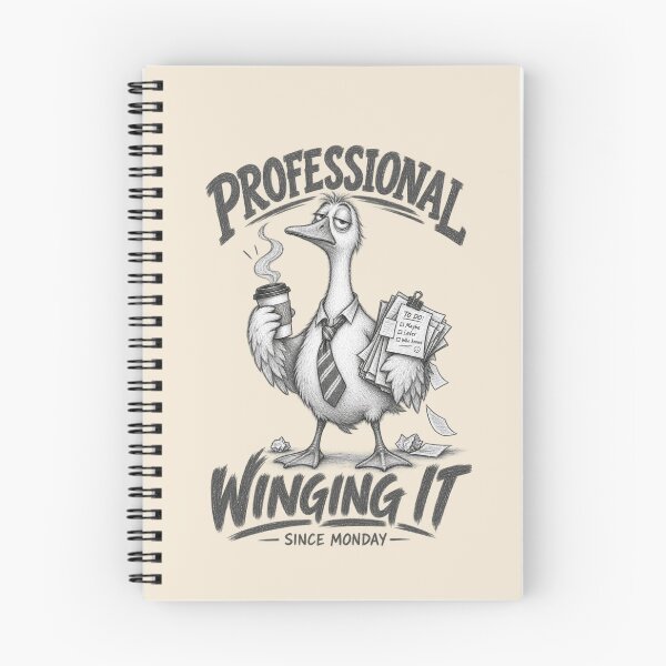 Item preview, Professional Winging It Since Monday – Funny Goose Work & Office Humor designed and sold by Williams Anderson.