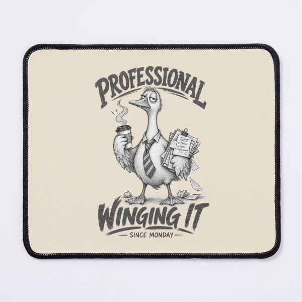 Item preview, Professional Winging It Since Monday – Funny Goose Work & Office Humor designed and sold by Williams Anderson.