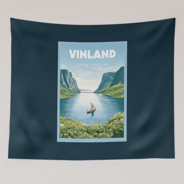 Item preview, Vintage Viking Exploration Poster - Vinland Voyage designed and sold by Artmugic.