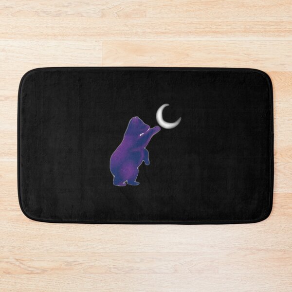 Item preview, Reaching For The Moon Cute Celestial Bear Purple Silhouette Design designed and sold by AstralALl.