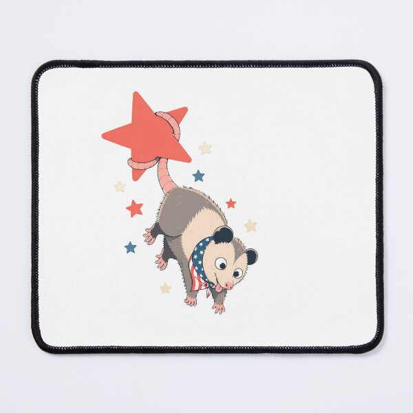 Item preview, Patriotic 4th of July Opossum Cartoon Bandana Critter designed and sold by chattsuede.