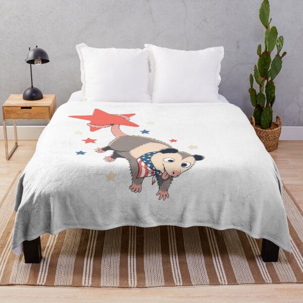 Item preview, Patriotic 4th of July Opossum Cartoon Bandana Critter designed and sold by chattsuede.