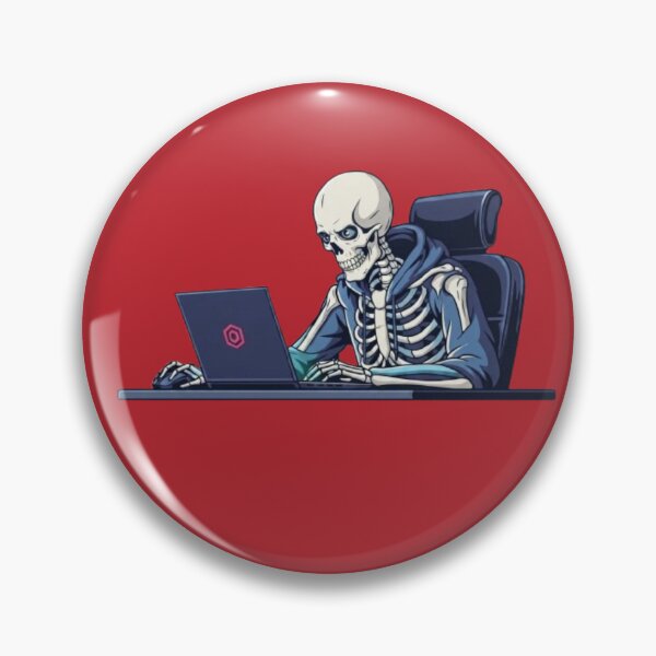 Item preview, The Eternal Coder: Skeleton Working Late designed and sold by Northern Glow Art.