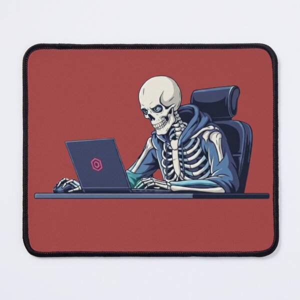 Item preview, The Eternal Coder: Skeleton Working Late designed and sold by Northern Glow Art.