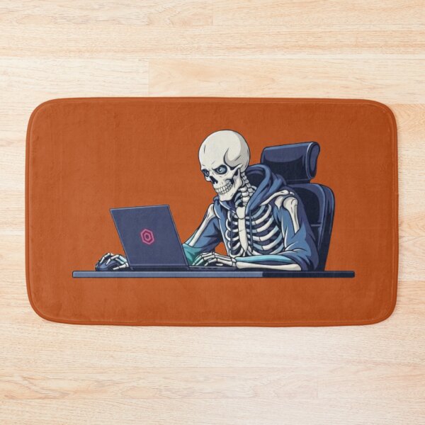 Item preview, The Eternal Coder: Skeleton Working Late designed and sold by Northern Glow Art.