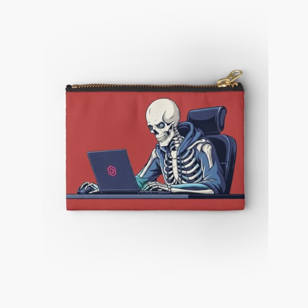 Item preview, The Eternal Coder: Skeleton Working Late designed and sold by Northern Glow Art.