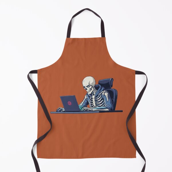 Item preview, The Eternal Coder: Skeleton Working Late designed and sold by Northern Glow Art.