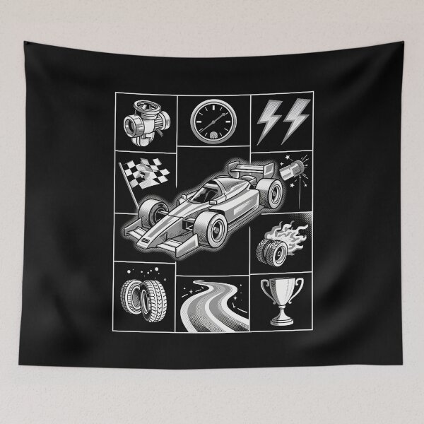 Item preview,  F1 Black And White designed and sold by TashaDorga.