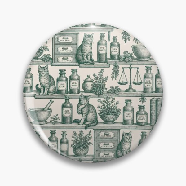 Item preview, Apothecary Toile Seamless Pattern | Vintage Witchy Toile Repeat designed and sold by StickyGuys.