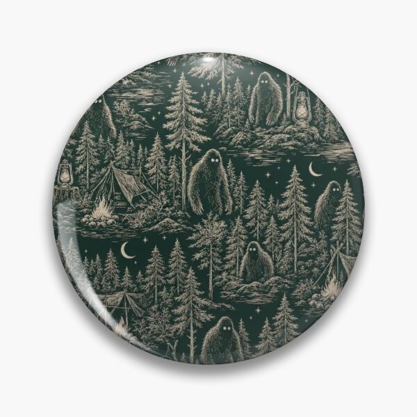 Item preview, Cryptid Club Toile Seamless Pattern | Vintage Cryptid Toile Repeat designed and sold by StickyGuys.
