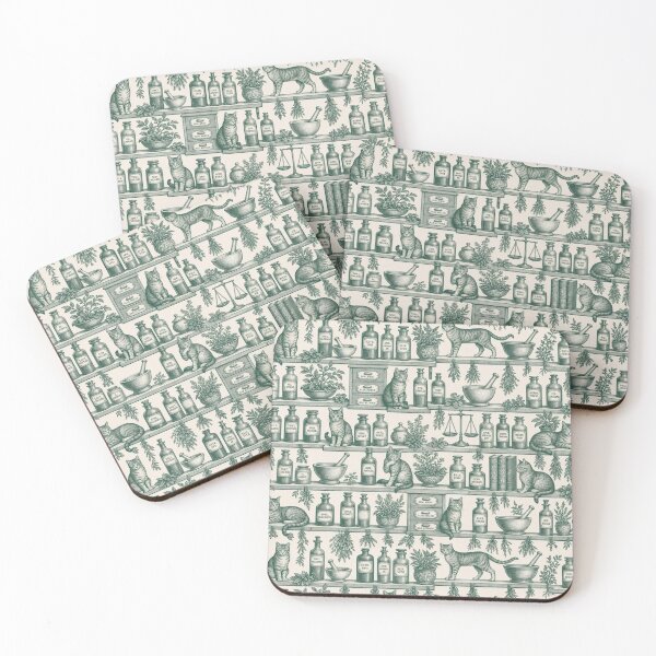 Item preview, Apothecary Toile Seamless Pattern | Vintage Witchy Toile Repeat designed and sold by StickyGuys.