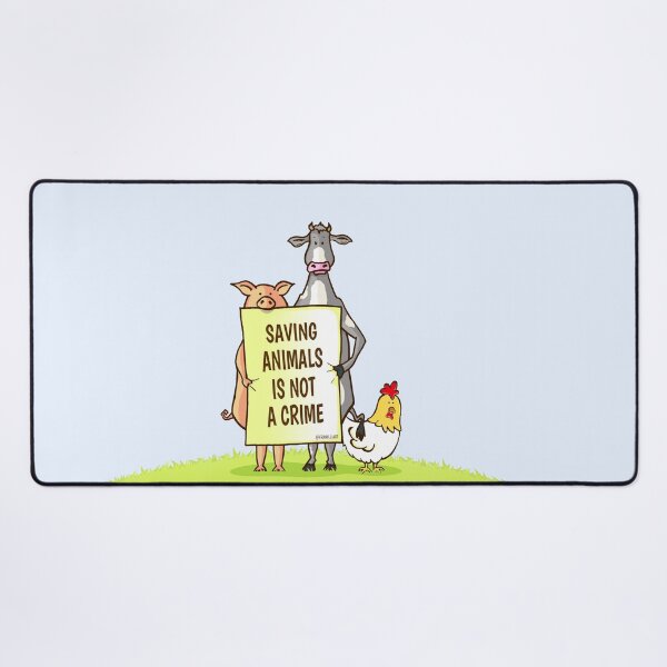 Item preview, Pig, Cow and Chicken - Saving Animals is not a Crime designed and sold by Frank J. Art.