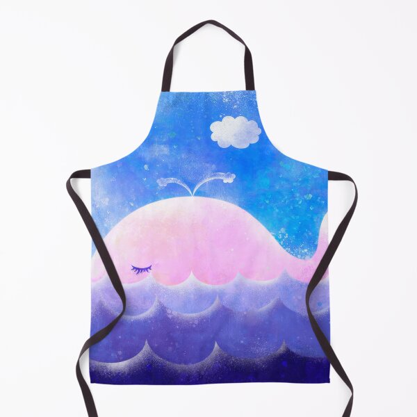 Item preview, Dreamy Pink Whale in Blue Ocean designed and sold by tammist.