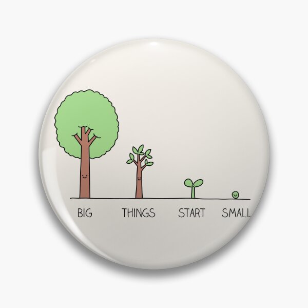 Item preview, Big things start small designed and sold by Milkyprint.