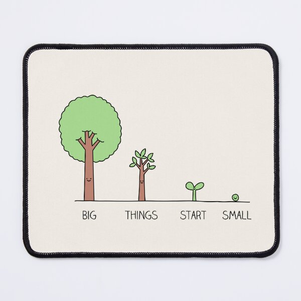Item preview, Big things start small designed and sold by Milkyprint.