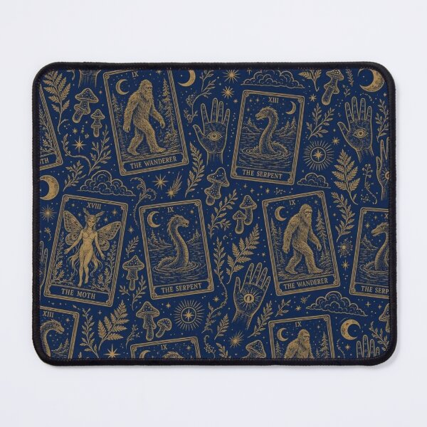 Item preview, Cryptid Tarot Toile Seamless Pattern | Vintage Cryptid Toile Repeat designed and sold by StickyGuys.