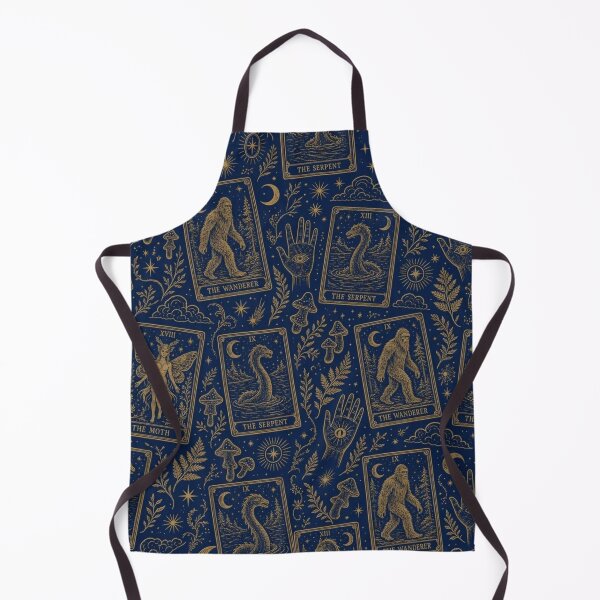 Item preview, Cryptid Tarot Toile Seamless Pattern | Vintage Cryptid Toile Repeat designed and sold by StickyGuys.
