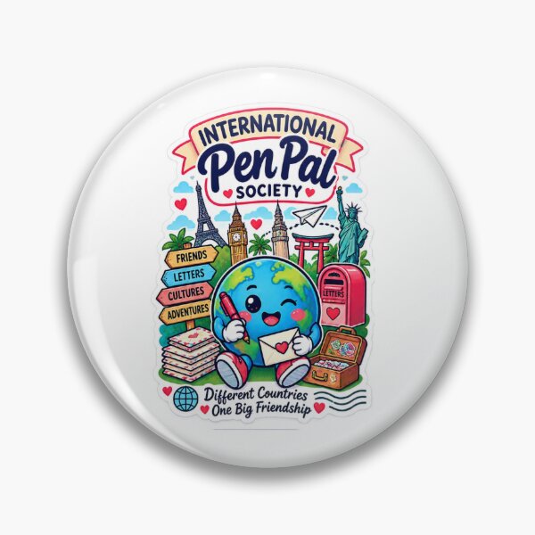 Item preview, Global Pen Pal Club Around The World | International Friendship Mail Art designed and sold by alexcorporation.