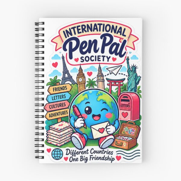 Item preview, Global Pen Pal Club Around The World | International Friendship Mail Art designed and sold by alexcorporation.
