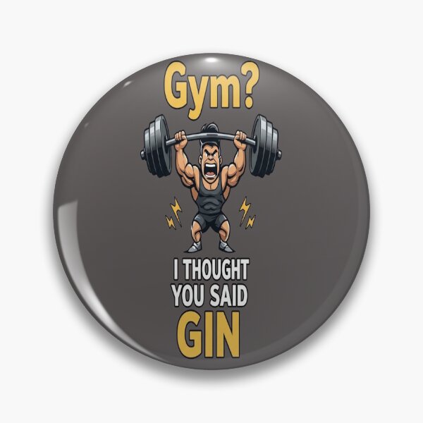 Item preview, Gym I Thought You Said Gin Funny Workout designed and sold by FruitDramaClub.