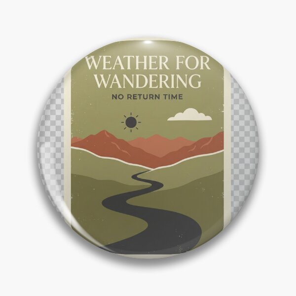 Item preview, Weather For Wandering Vintage Minimalist Travel Design designed and sold by ImagineDraws.