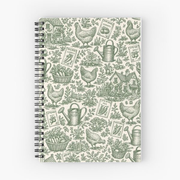 Item preview, Cottage Farming Game Toile Seamless Pattern | Vintage Cozy Gaming Toile Repeat designed and sold by StickyGuys.