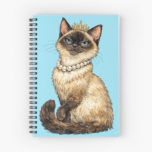Item preview, Whimsical Sassy Siamese Cat with a Royal Attitude designed and sold by Lion and Lamb Design.