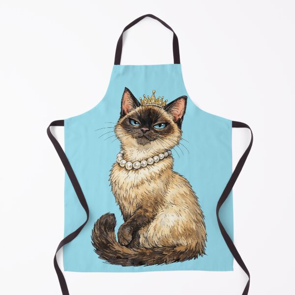 Item preview, Whimsical Sassy Siamese Cat with a Royal Attitude designed and sold by Lion and Lamb Design.