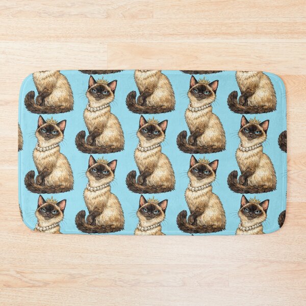 Item preview, Whimsical Sassy Siamese Cat with a Royal Attitude designed and sold by Lion and Lamb Design.