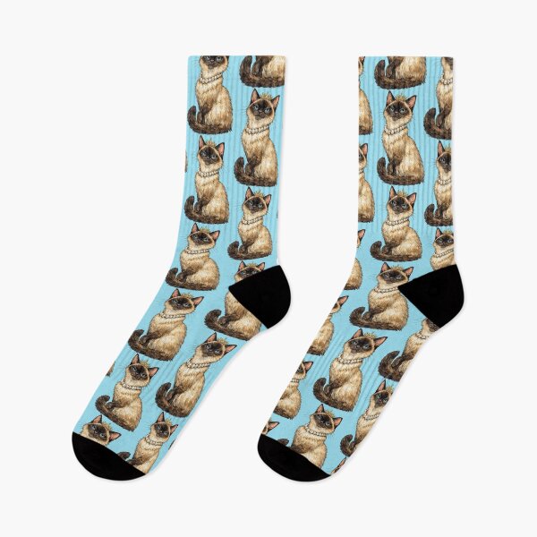 Item preview, Whimsical Sassy Siamese Cat with a Royal Attitude designed and sold by Lion and Lamb Design.