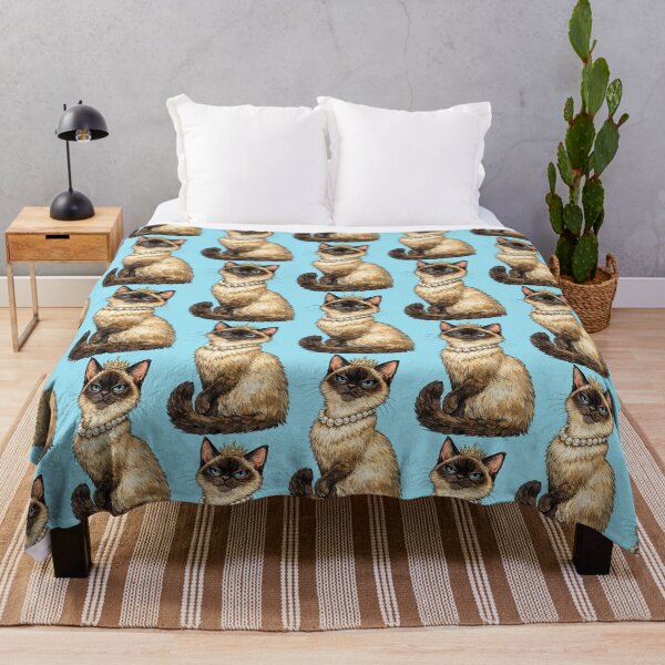 Item preview, Whimsical Sassy Siamese Cat with a Royal Attitude designed and sold by Lion and Lamb Design.