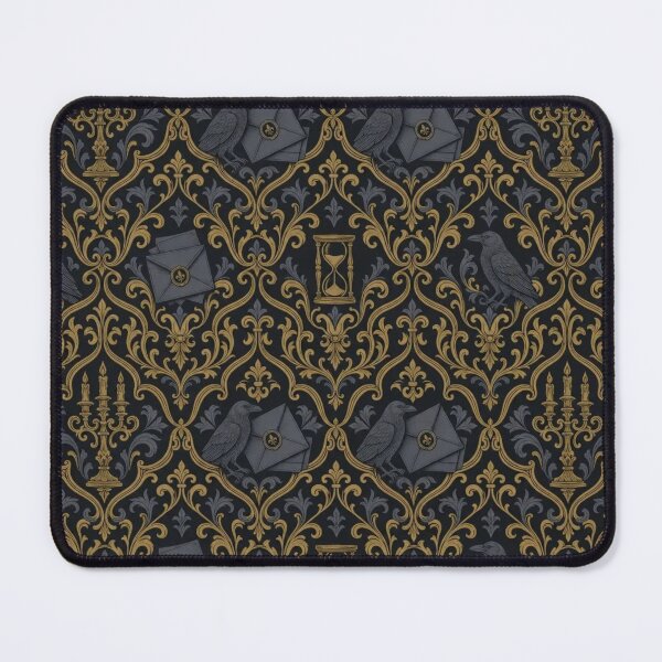 Item preview, Candlelit Study Damask Seamless Pattern | Vintage Bookish Dark Academia Toile Repeat designed and sold by StickyGuys.