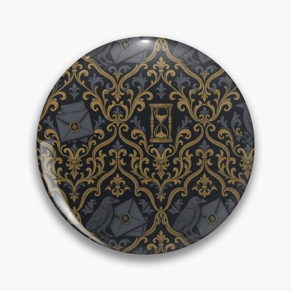 Item preview, Candlelit Study Damask Seamless Pattern | Vintage Bookish Dark Academia Toile Repeat designed and sold by StickyGuys.