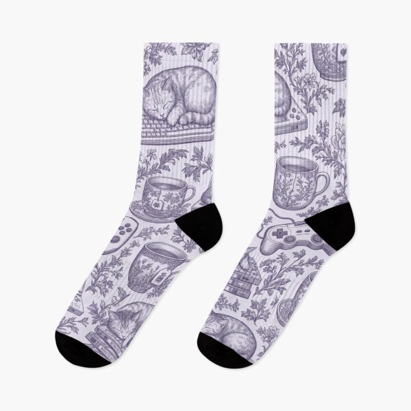 Item preview, Cozy Gaming Toile Seamless Pattern | Vintage Cozy Gaming Toile Repeat designed and sold by StickyGuys.