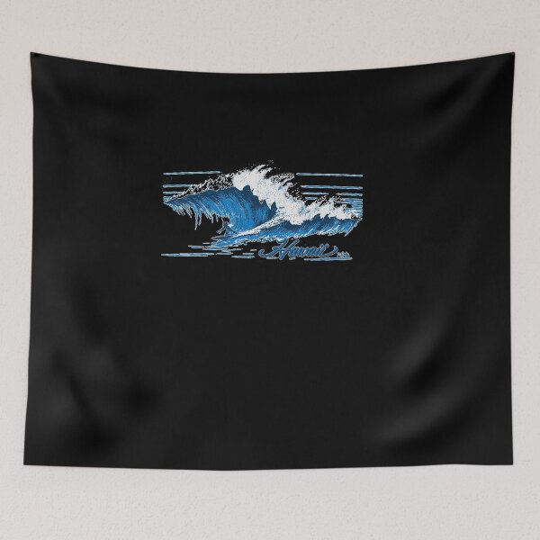 Item preview, Hawaii Surf Wave Vintage Graphic T-Shirt Retro Beach Ocean Surfer Tee designed and sold by rzanhoo.