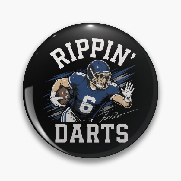 Item preview, Giants Jaxson Dart Rippin Darts designed and sold by ErinRuthie.