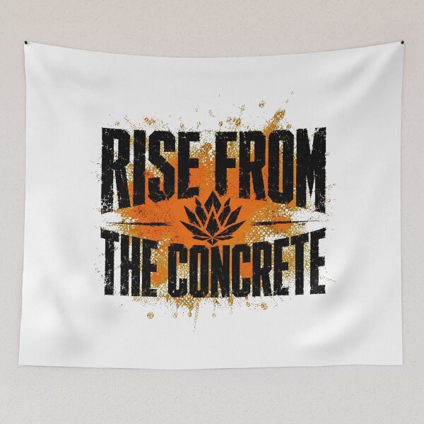 Item preview, Rise From The Concrete Lotus Gritty Streetwear designed and sold by chattsuede.