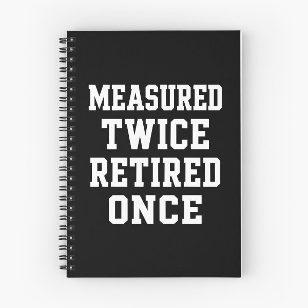 Item preview, Measured Twice Retired Once Funny Carpenter Retirement Gift designed and sold by BrushStrokesInk.