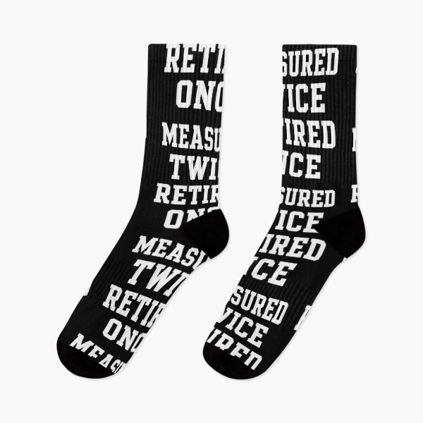 Item preview, Measured Twice Retired Once Funny Carpenter Retirement Gift designed and sold by BrushStrokesInk.