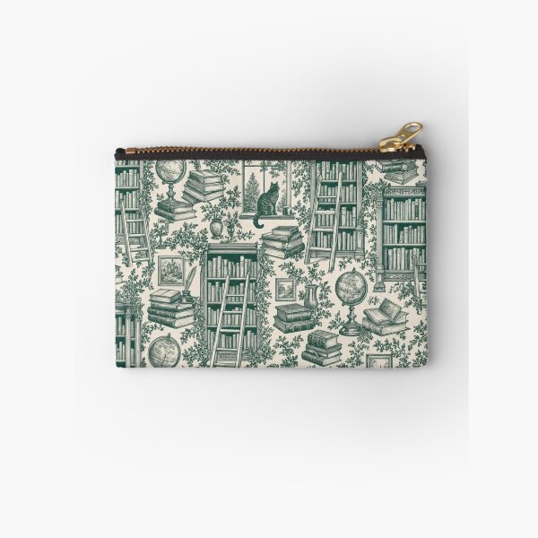 Item preview, Library Ladder Toile Seamless Pattern | Vintage Cozy Reading Toile Repeat designed and sold by StickyGuys.