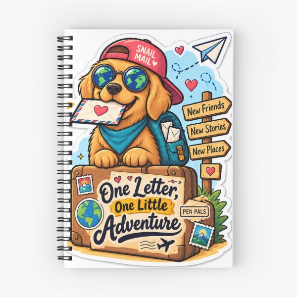 Item preview, One Letter One Little Adventure | Pen Pal Travel Mail Sticker designed and sold by alexcorporation.