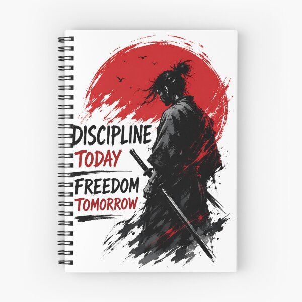 Item preview, Discipline Today Freedom Tomorrow Samurai Quote designed and sold by Jaideep Walia.