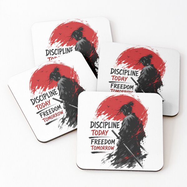 Item preview, Discipline Today Freedom Tomorrow Samurai Quote designed and sold by Jaideep Walia.